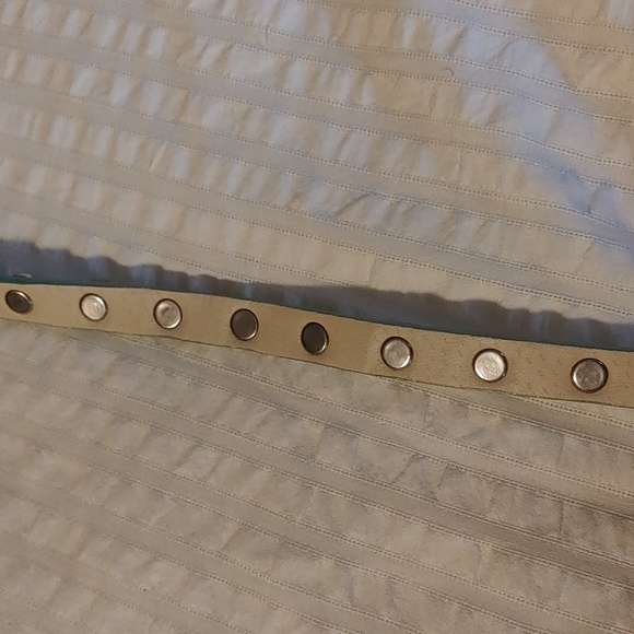 🌻NWT Light Green Silver Skull Belt Size Large - Picture 7 of 8